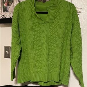 Amazon Women's V-Neck Green Sweater